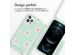 imoshion Coque design en silicone avec cordon iPhone 12 (Pro) - Green Flower Distance