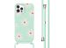 imoshion Coque design en silicone avec cordon iPhone 12 (Pro) - Green Flower Distance