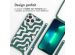 imoshion Coque design en silicone avec cordon iPhone 13 Pro - Petrol Green Groovy