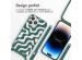 imoshion Coque design en silicone avec cordon iPhone 14 Pro Max - Petrol Green Groovy