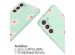 imoshion Coque design en silicone avec cordon Samsung Galaxy S23 - Green Flower Distance