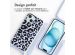 imoshion Coque design en silicone avec cordon iPhone 15 - Animal Lila