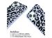 imoshion Coque design en silicone avec cordon iPhone 15 - Animal Lila