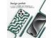 imoshion Coque design en silicone avec cordon iPhone 15 Pro - Petrol Green Groovy