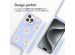 imoshion Coque design en silicone avec cordon iPhone 15 Pro - Lila Flower Distance