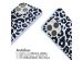 imoshion Coque design en silicone avec cordon iPhone 15 Pro - Animal Lila