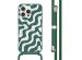 imoshion Coque design en silicone avec cordon iPhone 15 Pro Max - Petrol Green Groovy