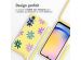 imoshion Coque design en silicone avec cordon Samsung Galaxy A25 (5G) - Yellow Flower Distance