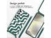 imoshion Coque design en silicone avec cordon Samsung Galaxy S24 - Petrol Green Groovy