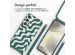 imoshion Coque design en silicone avec cordon Samsung Galaxy S24 Plus - Petrol Green Groovy