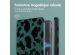 imoshion Design Slim Hard Sleepcover avec support Kobo Libra Colour - Green Leopard