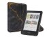 imoshion Étui de liseuse portefeuille design Pliable Kobo Clara Colour / Kobo Clara BW - Black Marble