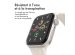 imoshion Bracelet en silicone⁺ Apple Watch Series 1-9 / SE - 38/40/41 mm / Series 10 - 42 mm - Lumière stellaire - Taille S/M