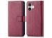 imoshion Étui de téléphone portefeuille Luxe iPhone 16 - Bordeaux