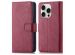 imoshion Étui de téléphone portefeuille Luxe iPhone 16 Pro - Bordeaux