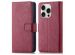 imoshion Étui de téléphone portefeuille Luxe iPhone 16 Pro Max - Bordeaux