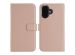 Selencia Étui de téléphone portefeuille en cuir véritable iPhone 16 Plus - Dusty Pink