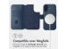 Accezz Étui de téléphone portefeuille en cuir 2-en-1 avec MagSafe iPhone 16  - Nightfall Blue