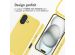 imoshion Coque en silicone avec cordon iPhone 16 - Jaune