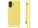 imoshion Coque en silicone avec cordon iPhone 16 - Jaune