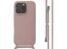 imoshion Coque en silicone avec cordon iPhone 16 Pro - Sand Pink