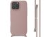 imoshion Coque en silicone avec cordon iPhone 16 Pro Max - Sand Pink