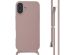 imoshion Coque en silicone avec cordon iPhone 16 Plus - Sand Pink