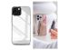 Selencia Coque Mirror iPhone 15 - Coque avec miroir - Argent