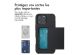 imoshion Coque arrière avec porte-cartes iPhone 16 Pro Max - Noir