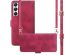 imoshion Etui de téléphone portefeuille avec cordon Samsung Galaxy S22 - Rouge