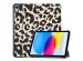 imoshion Coque tablette Trifold iPad 10 (2022) 10.9 pouces - Leopard