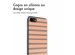 imoshion Coque Design iPhone SE (2022 / 2020) / 8 / 7 - Striped Peach Reverse