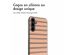 imoshion Coque Design Samsung Galaxy A14 (5G) - Striped Peach Reverse