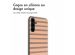 imoshion Coque Design Samsung Galaxy A34 (5G) - Striped Peach Reverse