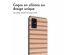 imoshion Coque Design Samsung Galaxy A51 - Striped Peach Reverse