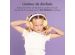 imoshion Casque pour enfants Bluetooth LED - Casque sans fil avec limiteur de décibels + Câble AUX - Lavender Lilac / Yellow