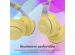 imoshion Casque pour enfants Bluetooth LED - Casque sans fil avec limiteur de décibels + Câble AUX - Lavender Lilac / Yellow