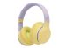 imoshion Casque pour enfants Bluetooth LED - Casque sans fil avec limiteur de décibels + Câble AUX - Lavender Lilac / Yellow