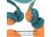 imoshion Kids Dino Bluetooth Casque - Casque pour enfants avec limiteur de décibels - Casque sans fil + câble AUX - Petrol Green / Orange