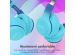 imoshion Casque pour enfants Bluetooth LED - Casque sans fil avec limiteur de décibels + Câble AUX - Cobalt Blue / Soft Blue