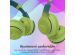 imoshion Casque pour enfants Bluetooth LED - Casque sans fil avec limiteur de décibels + Câble AUX - Petrol Green / Lime