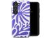 Selencia Coque arrière Vivid Samsung Galaxy S23 - Modern Bloom Sapphire Blue