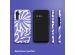 Selencia Coque arrière Vivid Samsung Galaxy A34 (5G) - Modern Bloom Sapphire Blue