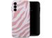 Selencia Coque arrière Vivid Samsung Galaxy A14 (5G/4G) - Colorful Zebra Old Pink