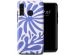 Selencia Coque arrière Vivid Huawei P30 Lite - Modern Bloom Sapphire Blue