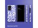 Selencia Coque arrière Vivid Samsung Galaxy A52(s) (5G/4G) - Modern Bloom Sapphire Blue