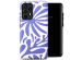 Selencia Coque arrière Vivid Samsung Galaxy A52(s) (5G/4G) - Modern Bloom Sapphire Blue