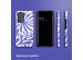 Selencia Coque arrière Vivid Samsung Galaxy A53 - Modern Bloom Sapphire Blue