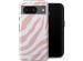 Selencia Coque arrière Vivid Google Pixel 8 - Colorful Zebra Old Pink