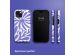 Selencia Coque arrière Vivid iPhone 15  - Modern Bloom Sapphire Blue